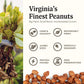 Belmont Peanuts Gourmet Sea-Salted Virginia Peanuts, 20 Oz (1 Pack) – Only 3 Simple Ingredients, No Preservatives, 7G Protein – A Premium, Salty, Crunchy, Hand Seasoned Snack