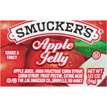 Smuckers Apple Jelly Portion Control, 0.5 Ounce (Pack of 200)