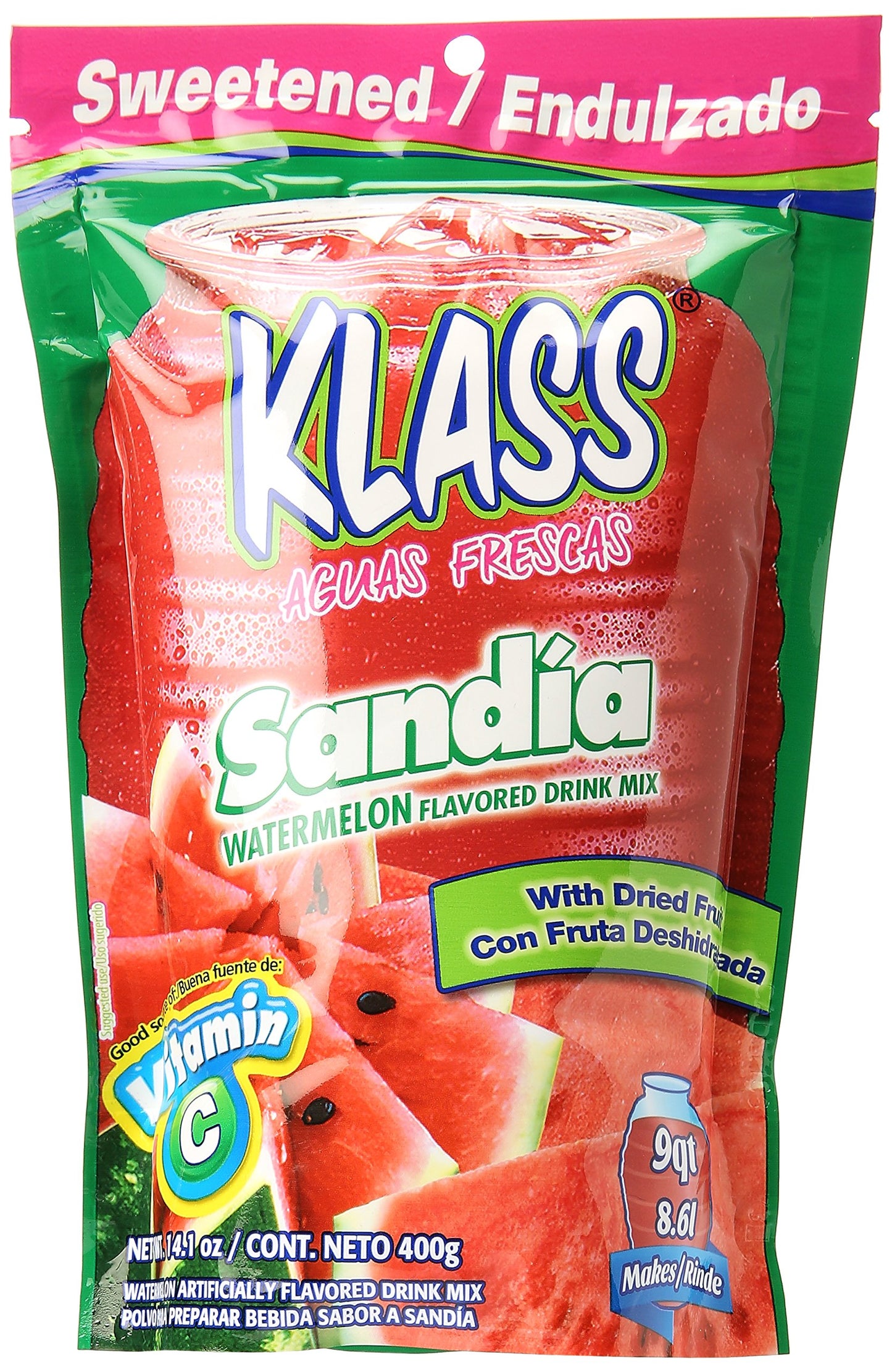 Klass LISTO Drink Mix, WATERMELON, 14.1-Ounce