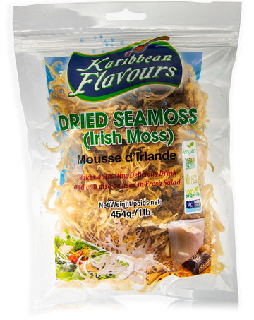 KARIBBEAN FLAVOURS Dried Sea Moss - Wildcrafted Superfood - 16 Oz (Pack of 1)
