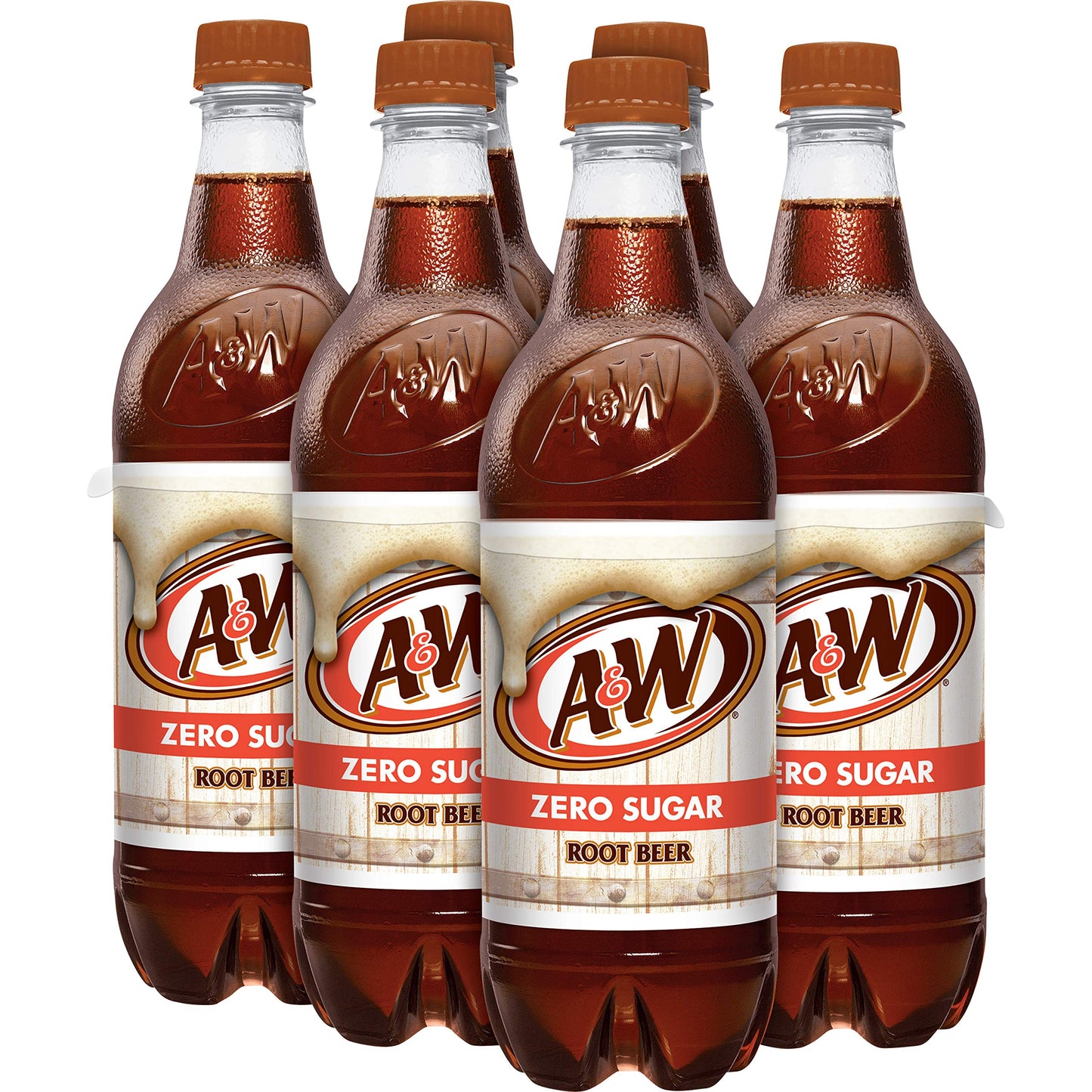 A&W Zero Sugar Root malt-inspired Soda  .5 L bottles  6 pack