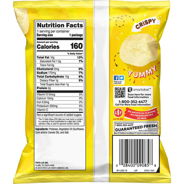 Lay'S Potato Chips, Classic, 1 Ounce (Pack Of 104)