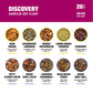 Tiesta Tea Discovery Tea Sampler Set, 20 Loose Leaf Blends, Hot & Iced Tea, 20 Pouches, Up to 200 Cups