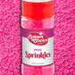 Bakers Choice Pink Sprinkles For Baking - Jimmies Sprinkles For Ice Cream Toppings - Dairy Free, Kosher 2.8 Oz
