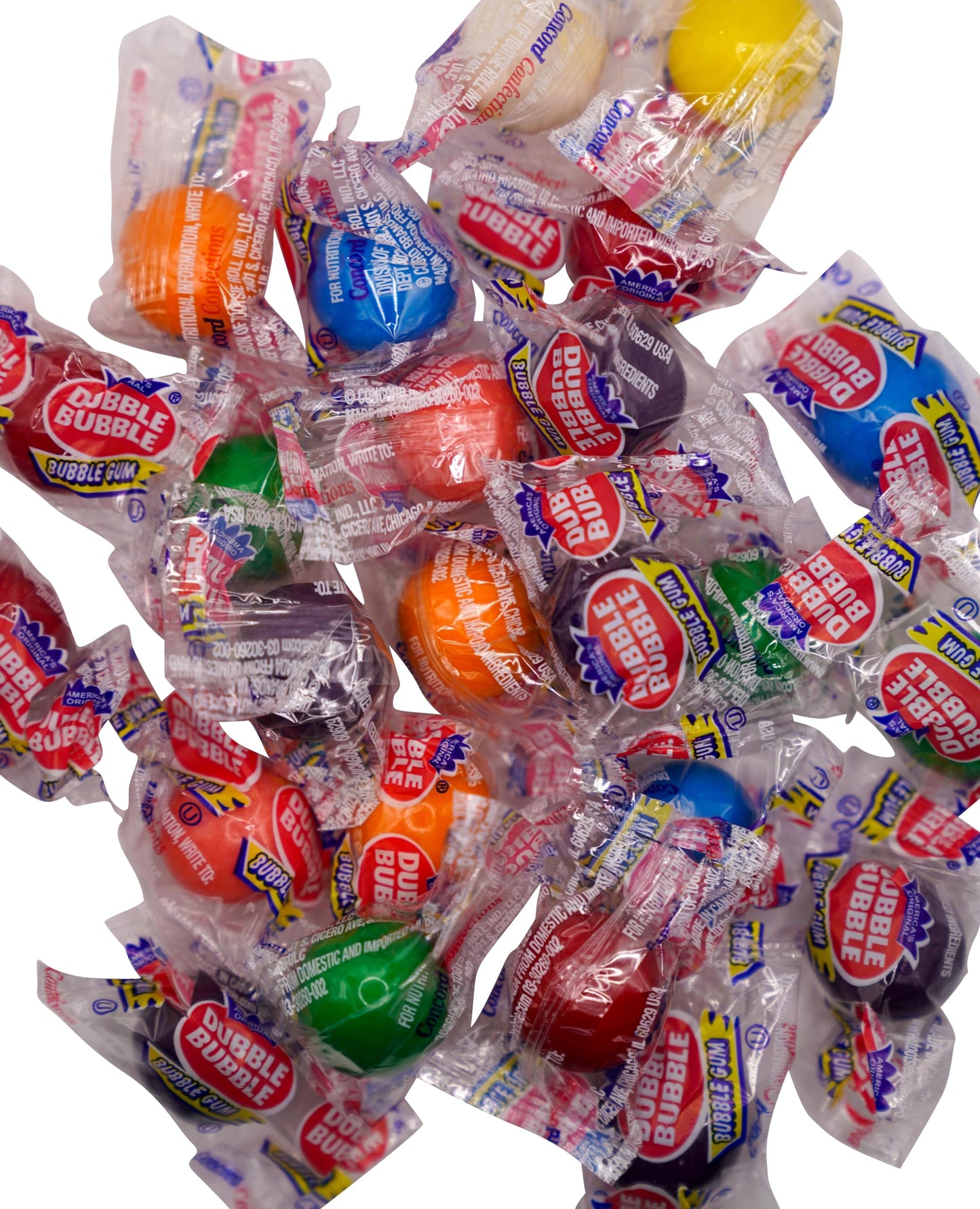 Assorted Individually Wrapped Gumballs - 100 Pieces Of Fresh Assorted Fruit Flavor Gumballs