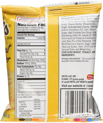 Grandmas Homestyle Peanut Butter Cookies 2.5 Ounces Case Of 33