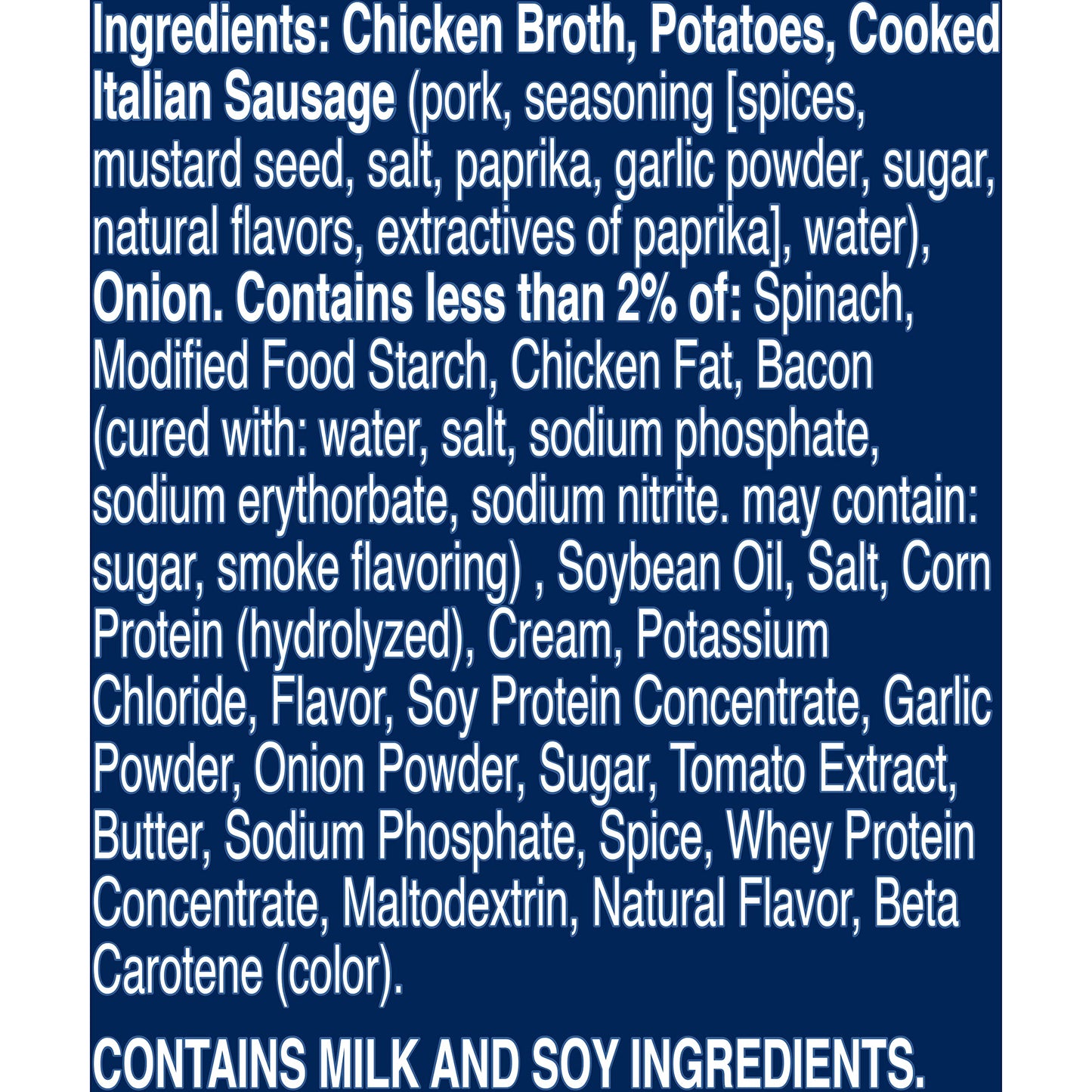 Progresso Italian Sausage & Potato Canned Soup, Gluten Free, 18.5 oz, Pack of 12