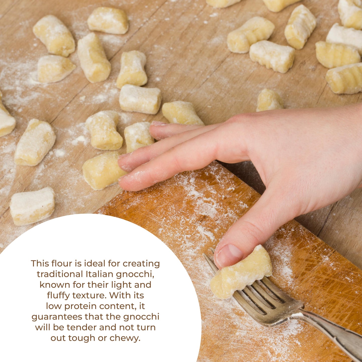 00 Antimo Caputo Pasta & Gnocchi Flour 5 Lb Repack- Italian Double Zero Grain Type - Extracted Wheat Blend - All Natural For Pasta Fresca Dough (5Lb Repack)