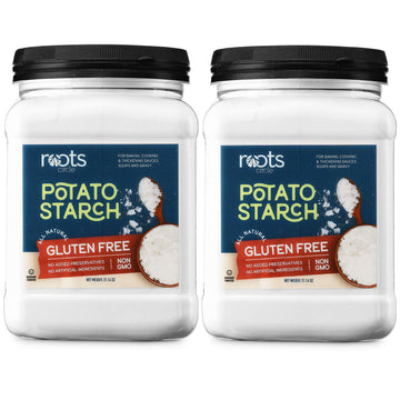Roots Circle Gluten-Free Potato Starch | 2 Pack Of 21Oz Jars | No Preservatives Or Artificial Ingredients | Kosher For Passover