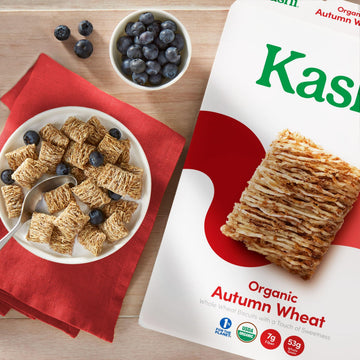 Kashi Breakfast Cereal, Family Breakfast, Organic Fiber Cereal, Autumn Wheat, 14Oz Box (1 Box)