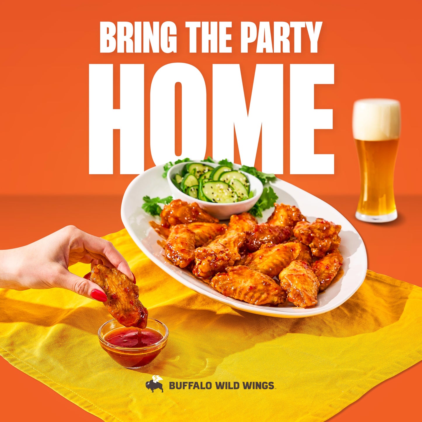 Buffalo Wild Wings Asian Zing Sauce, 12 Fl. Oz., Perfect Dipping Sauce, Chicken Marinade, Stir Fry Sauce And Wing Seasoning, Delicious Chili Pepper, Soy And Ginger Flavors