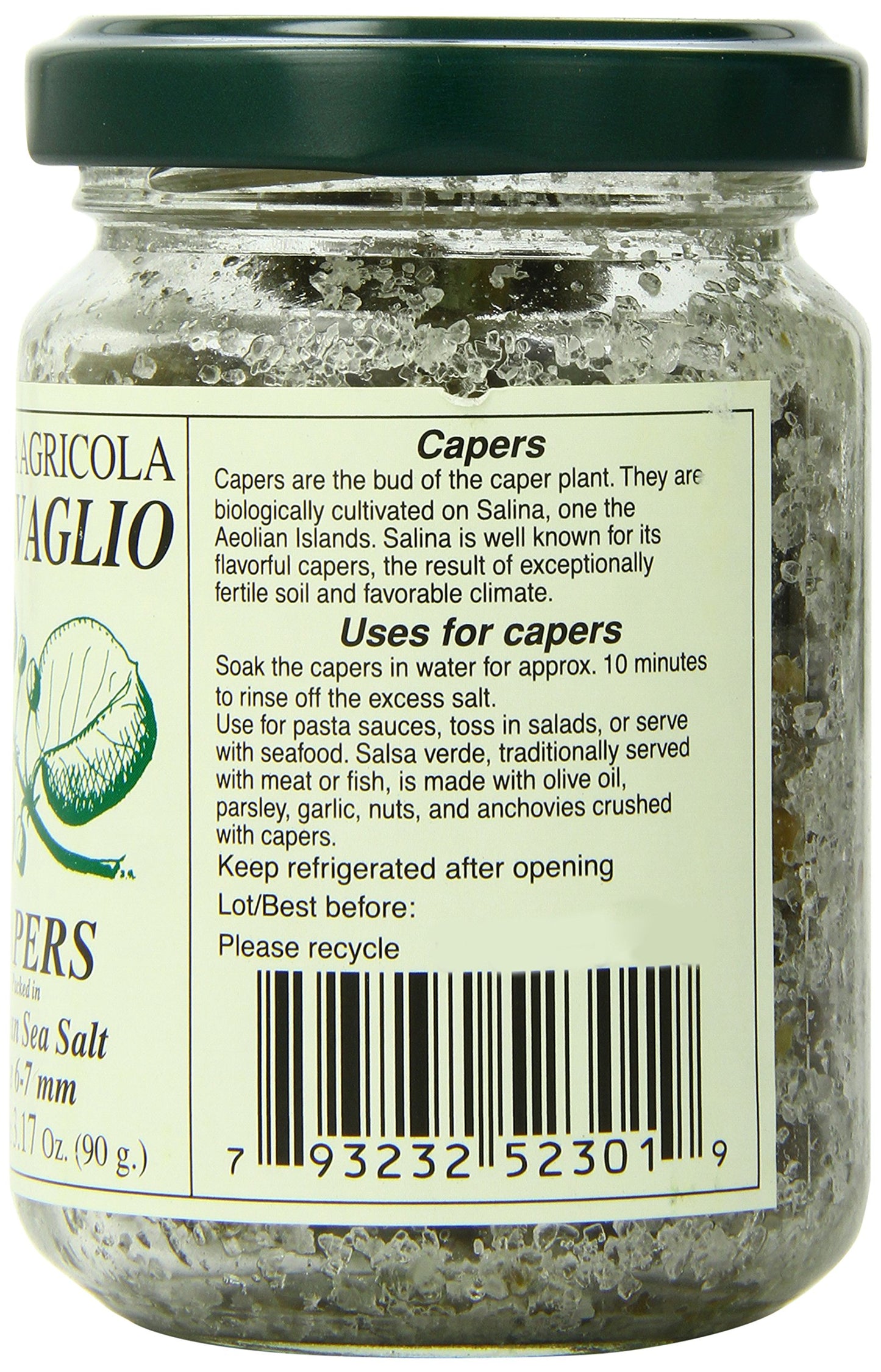 Antonino Caravaglio Salted Capers, 3.2 Ounce