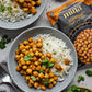 Mina Moroccan Chickpeas, Ready to Eat, Chickpeas High In Plant Based Protein, Vegan, Non-GMO, Gluten Free, Kosher, Microwavable,