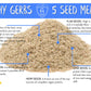 Gerbs Super 5 Seed Meal 4 Lbs. | Freshly Harvested & Packaged In Resealable Bulk Bag | Pumpkin, Sunflower, Hemp, Chia & Flax Seeds | Anti-Inflammatory Benefits & Protein Packed | Gluten Peanut Free