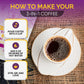 Grateful Earth Mushroom Coffee, Coconut Instant Coffee With Cinnamon, Turmeric, Lions Mane Mushrooms, L-Theanine, Chaga, Super B