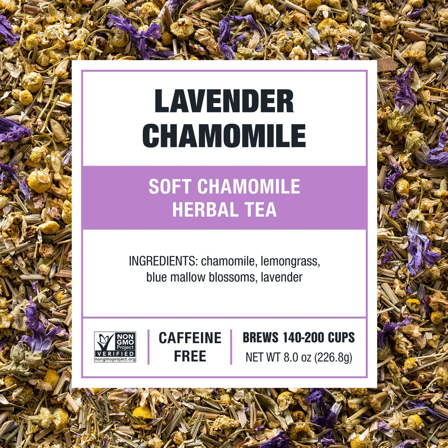 Tiesta Tea Lavender Chamomile Loose Leaf Herbal Tea 8 oz Bulk Bag - Non-Caffeinated, Hot & Iced Tea, Model 33057