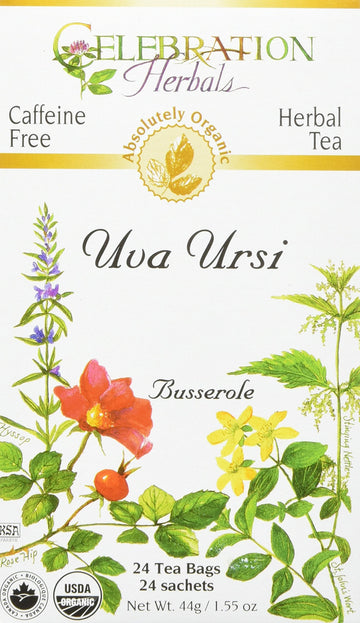Celebration Herbals Uva Ursi Tea Organic 24 Bag, 0.02 Pound