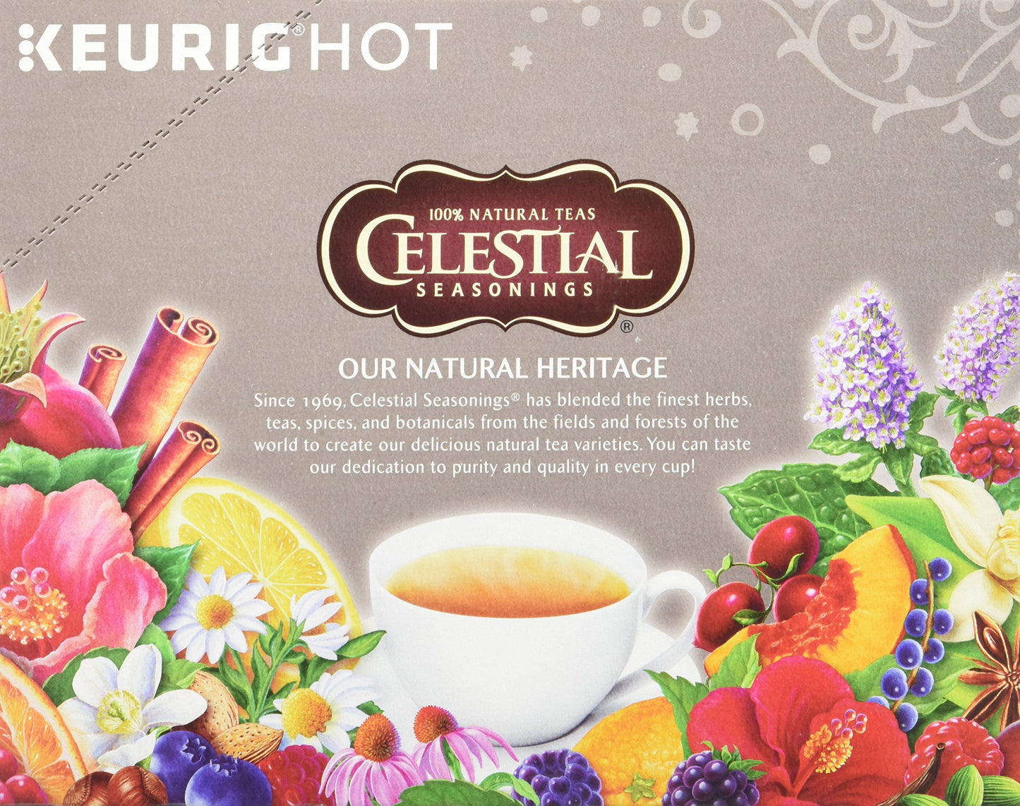 Celestial Seasonings Lemon Zinger Herbal Tea K-Cup Pods, 24 Count, Model 74-14732