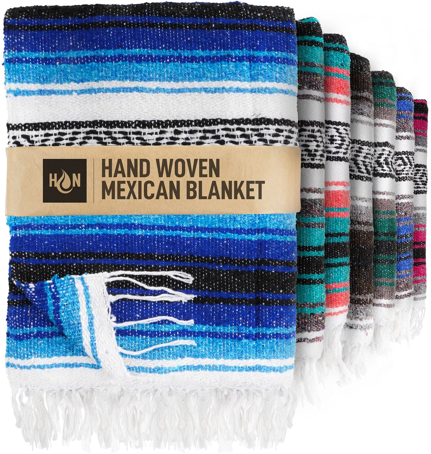 Handcrafted Large Mexican Blankets, Artisanal Handwoven Serape Blanket, Authentic Falsa Blanket, Beach Blanket, Camping Blanket,
