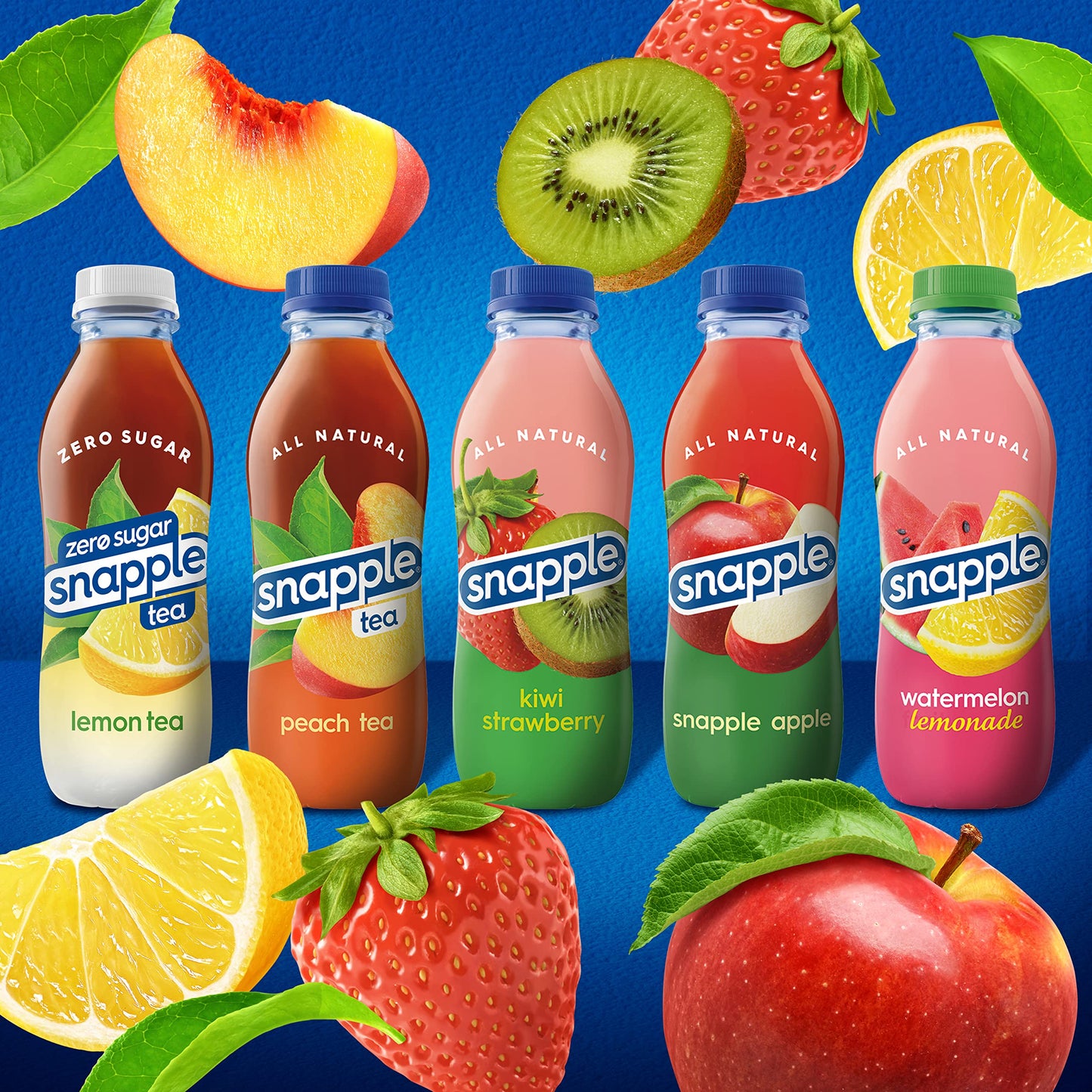 Snapple Pink Lemonade, 16 Fl Oz Recycled Plastic Bottle, Pack Of 12