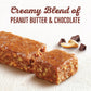 Nature Valley Creamy Protein Bars  Peanut Butter Chocolate  10g Protein Snacks  5 Bars  7.45 oz