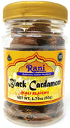 Rani Black Cardamom Pods (Kali Elachi) Whole Indian Spice 1.75Oz (50G) Pet Jar ~ All Natural | Vegan | Gluten Friendly | Non-Gmo | Indian Origin ~ Smokey | Tsaoko | Cao Guo | Bach Dan Khau | Badi