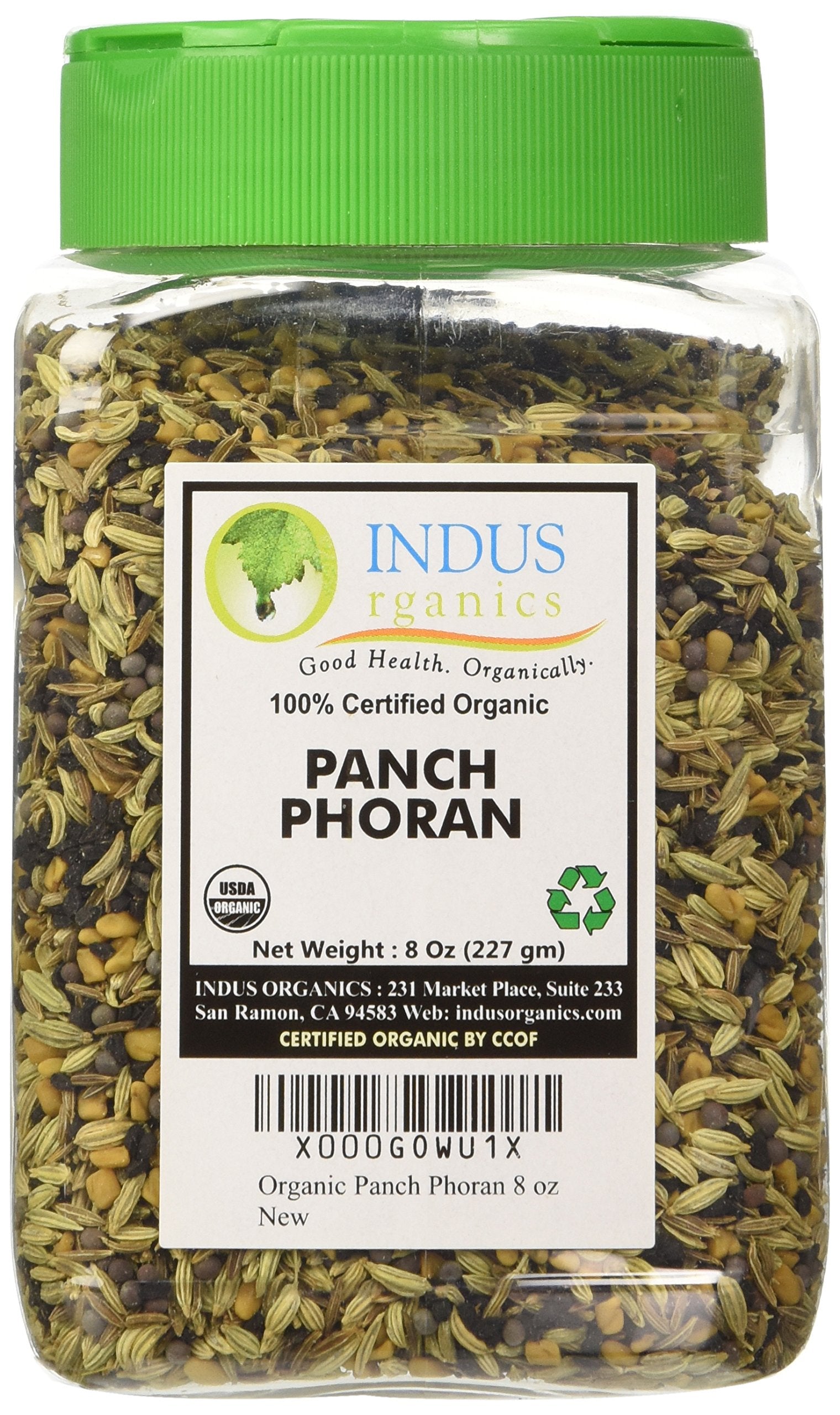 Indus Organics Authentic Bengal Five Spices Blend, 8 Oz Jar, Premium Grade, High Purity, Freshly Packed