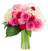KaBloom PRIME NEXT DAY DELIVERY - Fall Collection - Let Them Eat Cake Bouquet of Pink Roses and White Hydrangeas.Gift for Birthd