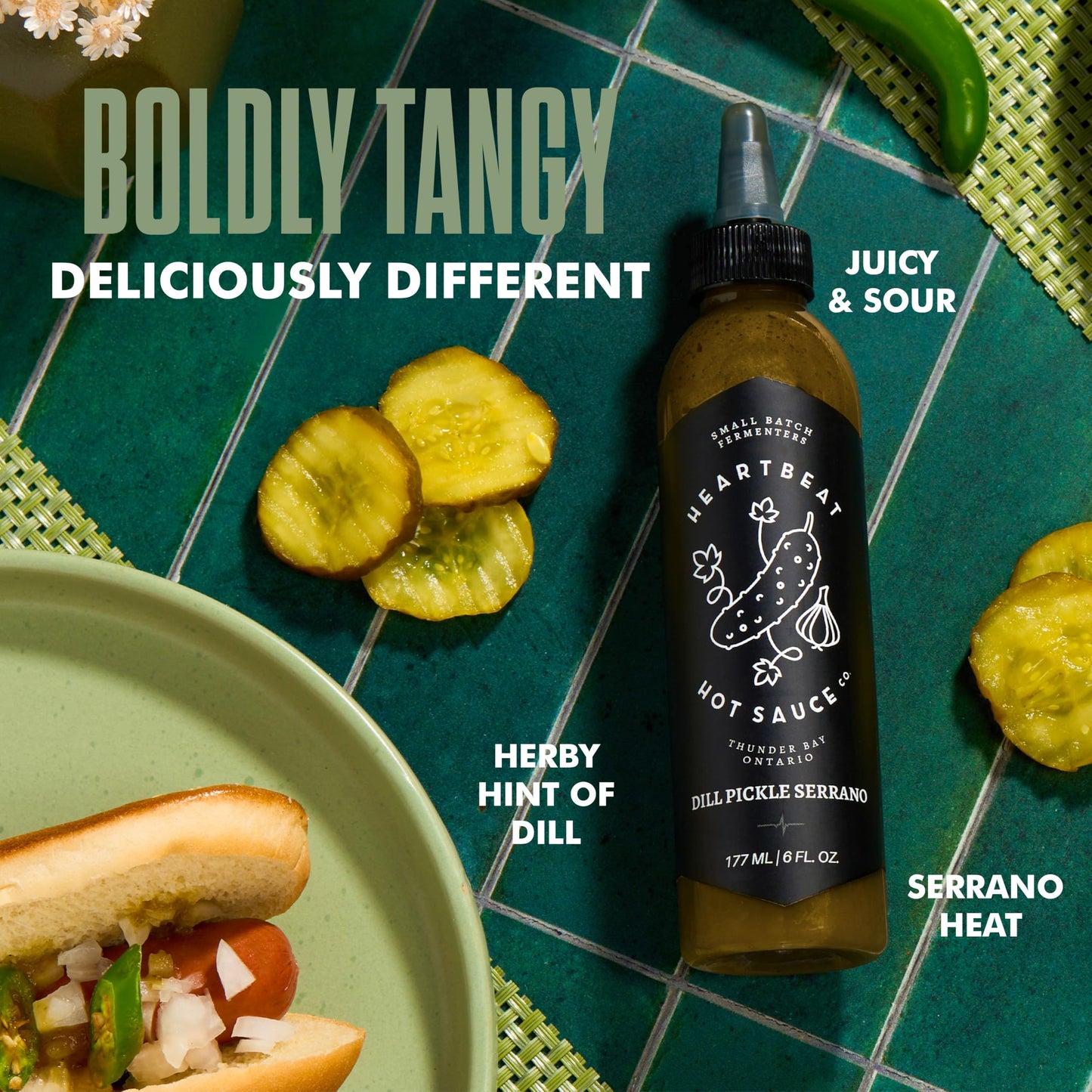 Heartbeat Hot Sauce Co. | Dill Pickle, 6 Oz. 6 Pack