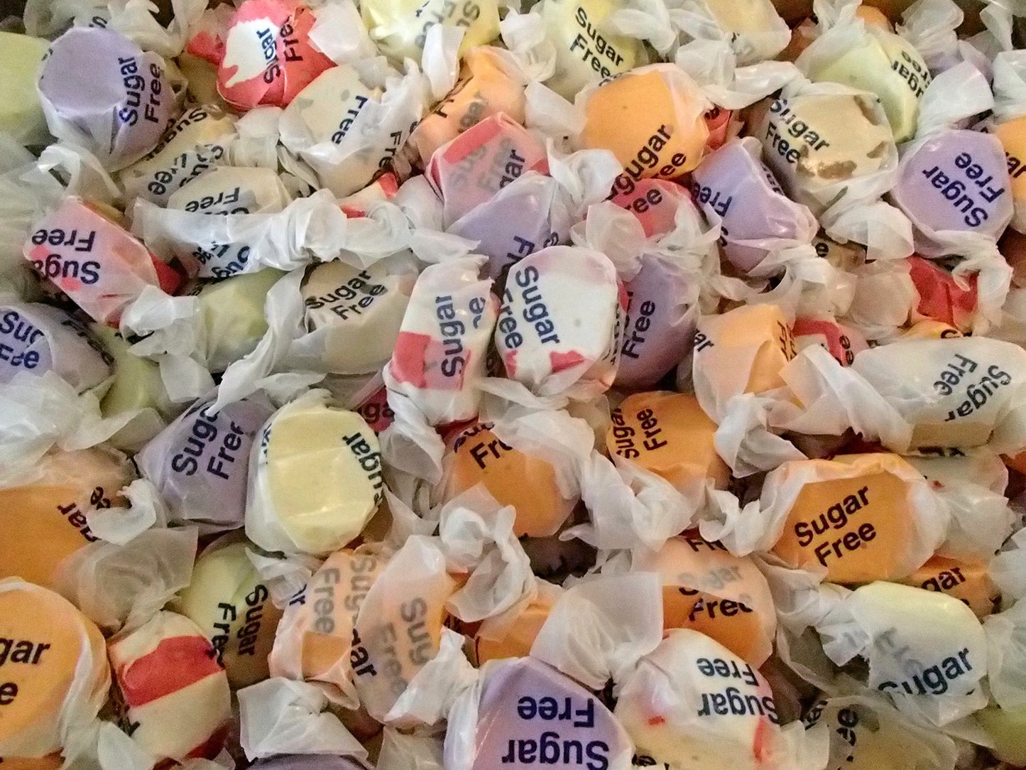 Salt Water Taffy Assorted Flavors - Sugar Free - 1 Pound (16 Oz) ...