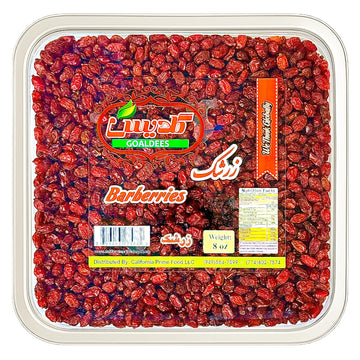 Goaldees Dried Barberries - Top-Grade Quality Zereshk Tart & Natural  8 Oz (226G)