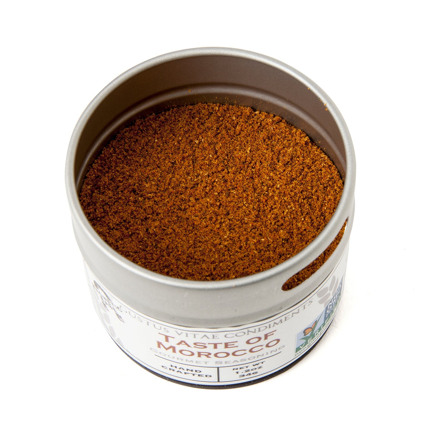 Gustus Vitae Taste of Morocco Gourmet Seasoning - 1.2 Ounce Magnetic Tin, Non-GMO, Artisanal Spice Blend, All Natural, GLP-1 Friendly