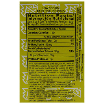 Inca Kola Golden Carbonated Beverage Soda - La Kola Dorada - 12 Oz Cans - 12Pk