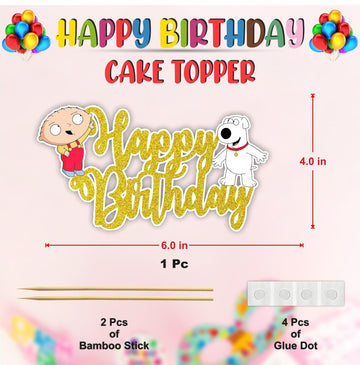 Seyal Stewe Grifin Happy Birthday Cake Topper