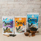 UNCLE NICK Korean Super Snacks - Black & Black Seaweed Snack with Almond and Sesame Seeds 1oz (Pack of 6)