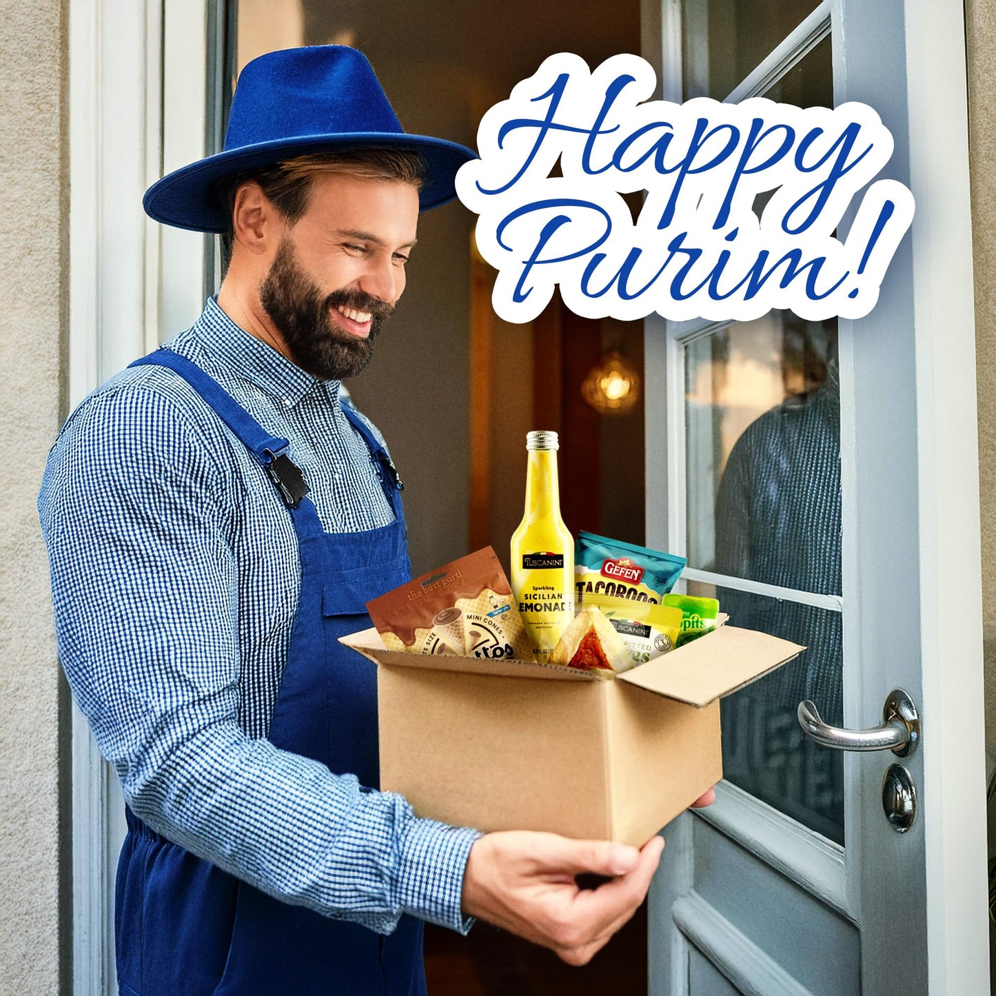 Purim Shalach Manos Gift Basket, Classic Mishloach Manot Gift Box, Purim Treats For Adults And Kids, Kosher Gift Basket | Tacoro