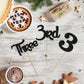 24Pcs 3rd Birthday Cupcake Toppers Glitter Third Birthday Three Cupcake Picks for Baby Shower 3rd Birthday Anniversary Party Cak