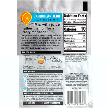 Weber Just Add Water Caribbean Jerk Marinade, 1.12 Ounce