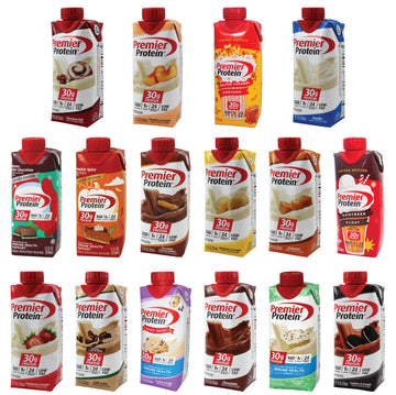 Premier Protein Shake Sampler Variety | 10 Pack Of Different Assorted Flavors | Ready To Drink High Protein Shakes | Liquid | 10