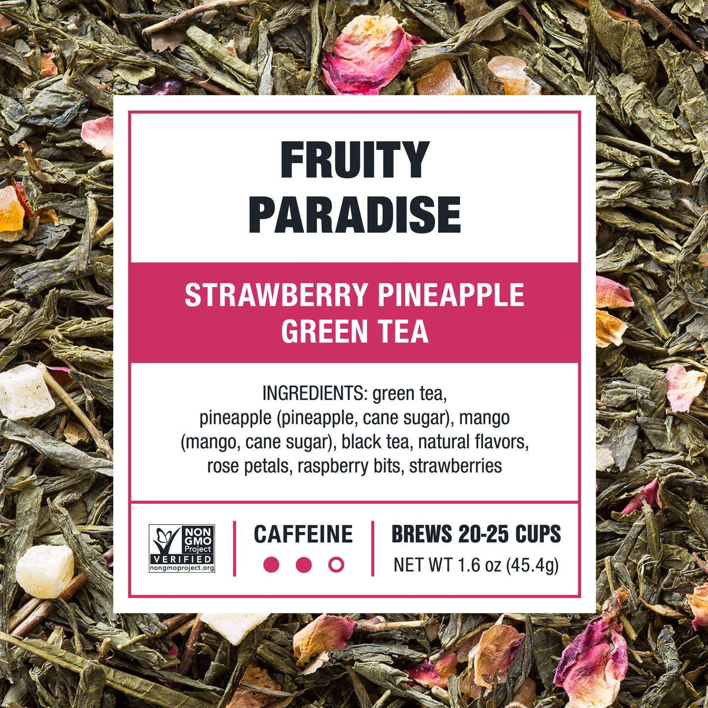 Tiesta Tea - Fruity Paradise | Loose Leaf | Strawberry Pineapple Green Tea | Premium Blend | Medium Caffeinated Green Blend | Ma