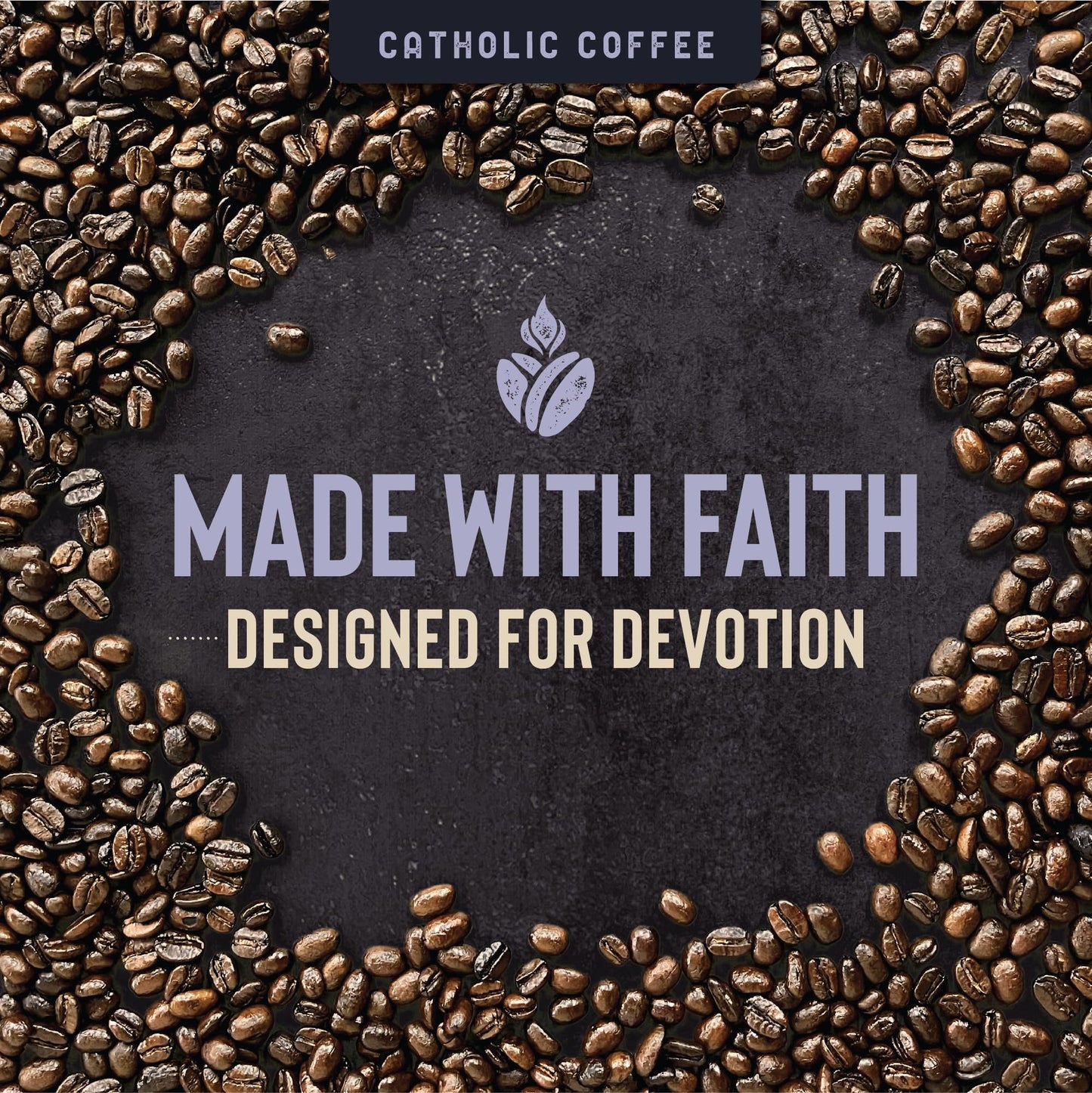 Catholic Coffee St. Thomas Aquinas Medium Roast K-Cup Pods, Floral & Honey Notes, 12 Count