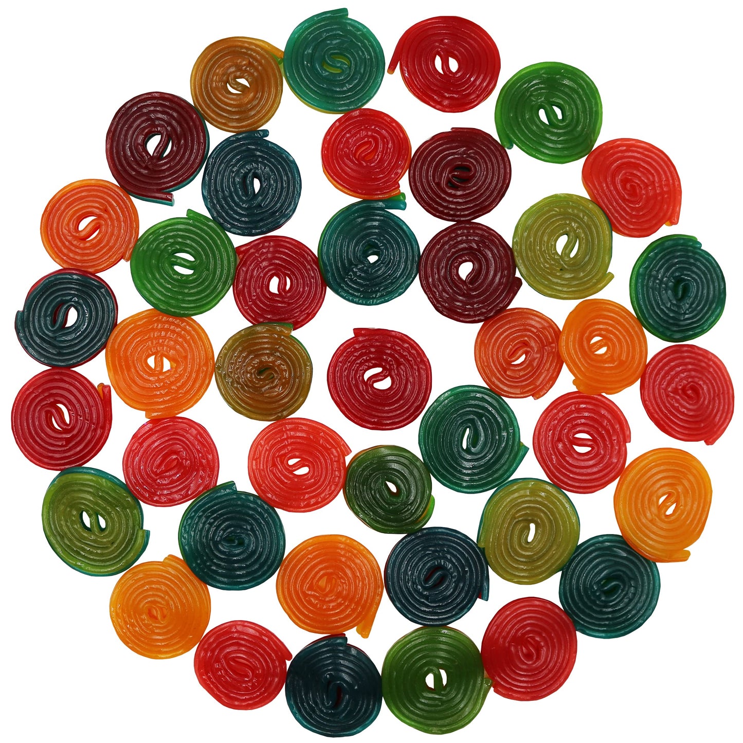 Firstchoicecandy Licorice Wheels Candy (Two Faced Rainbow 5 Pound)