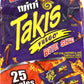 Barcel, Mini Takis, Fuego Rolled Tortilla Snacks, 25 Count (1.2 Ounce Each)