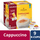 Gevalia Cappuccino Espresso K-Cup Coffee Pods (9 Pods And Froth Packets)
