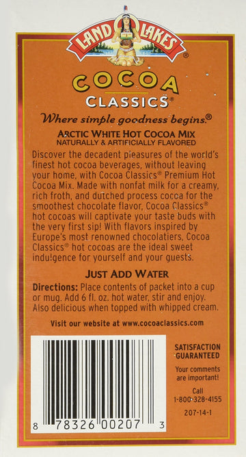 Land O Lakes Cocoa Classics Hot Cocoa Mix Arctic White - (1 Box/6 Packs)