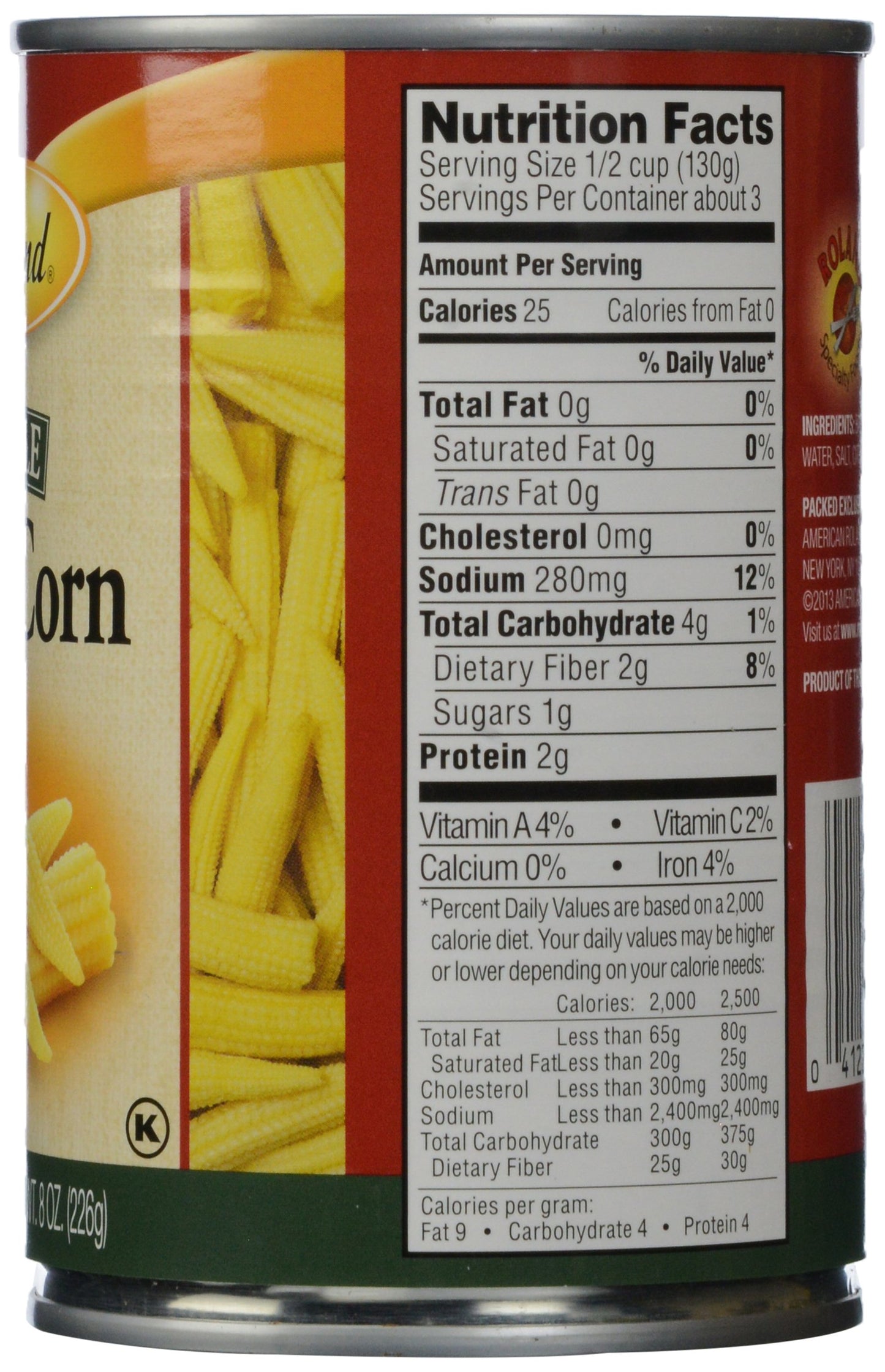 Roland Whole Baby Corn, 15 Oz