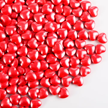 Kasvan Mixed Heart Shapes Sprinkles - Edible Candy Pearls 130g/4.58 Oz, Mix Size, Baking Cake Decorations, Ice Cream Toppings an