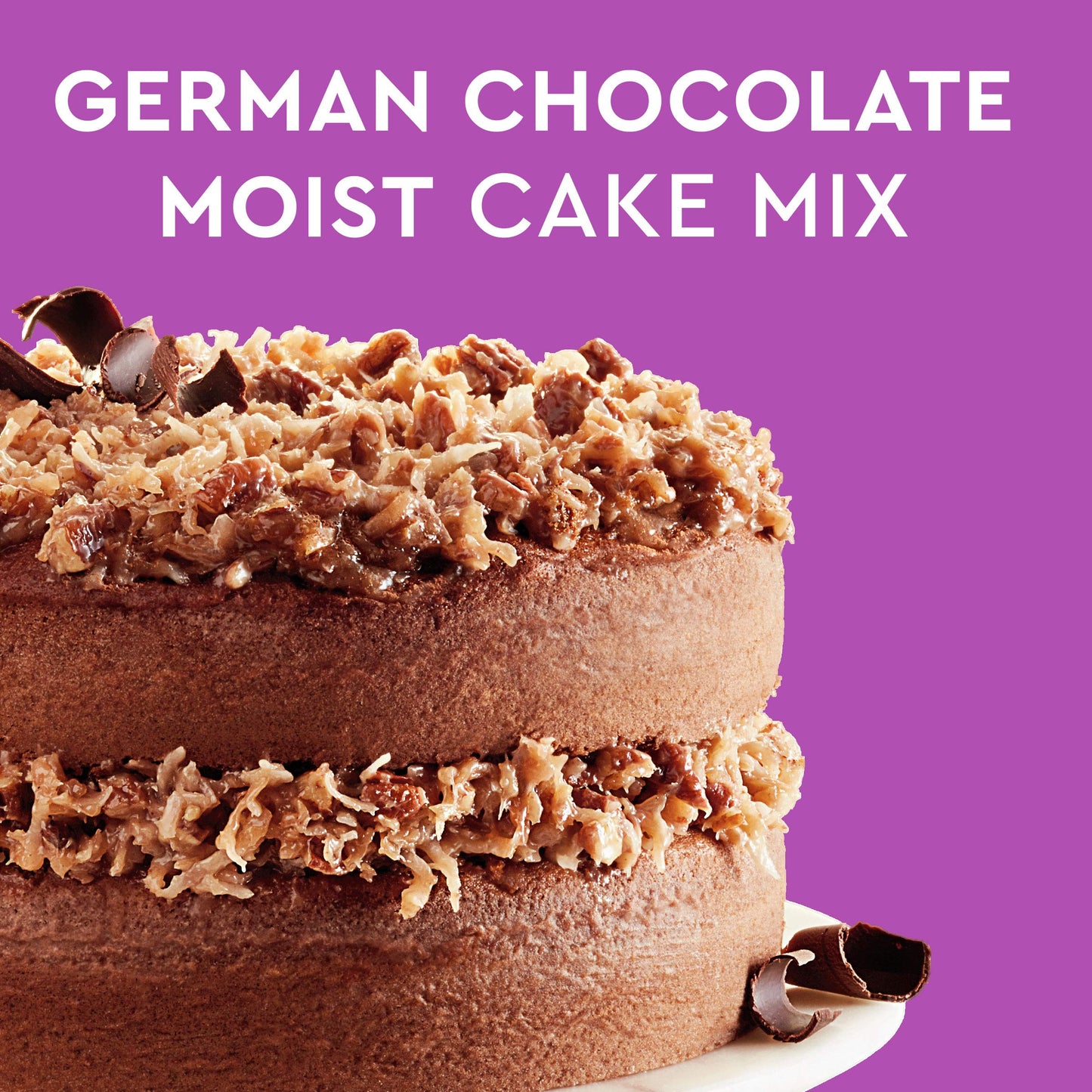 Duncan Hines Signature Perfectly Moist German Chocolate Cake Mix, 15.25 Ounce (Pack of 12)