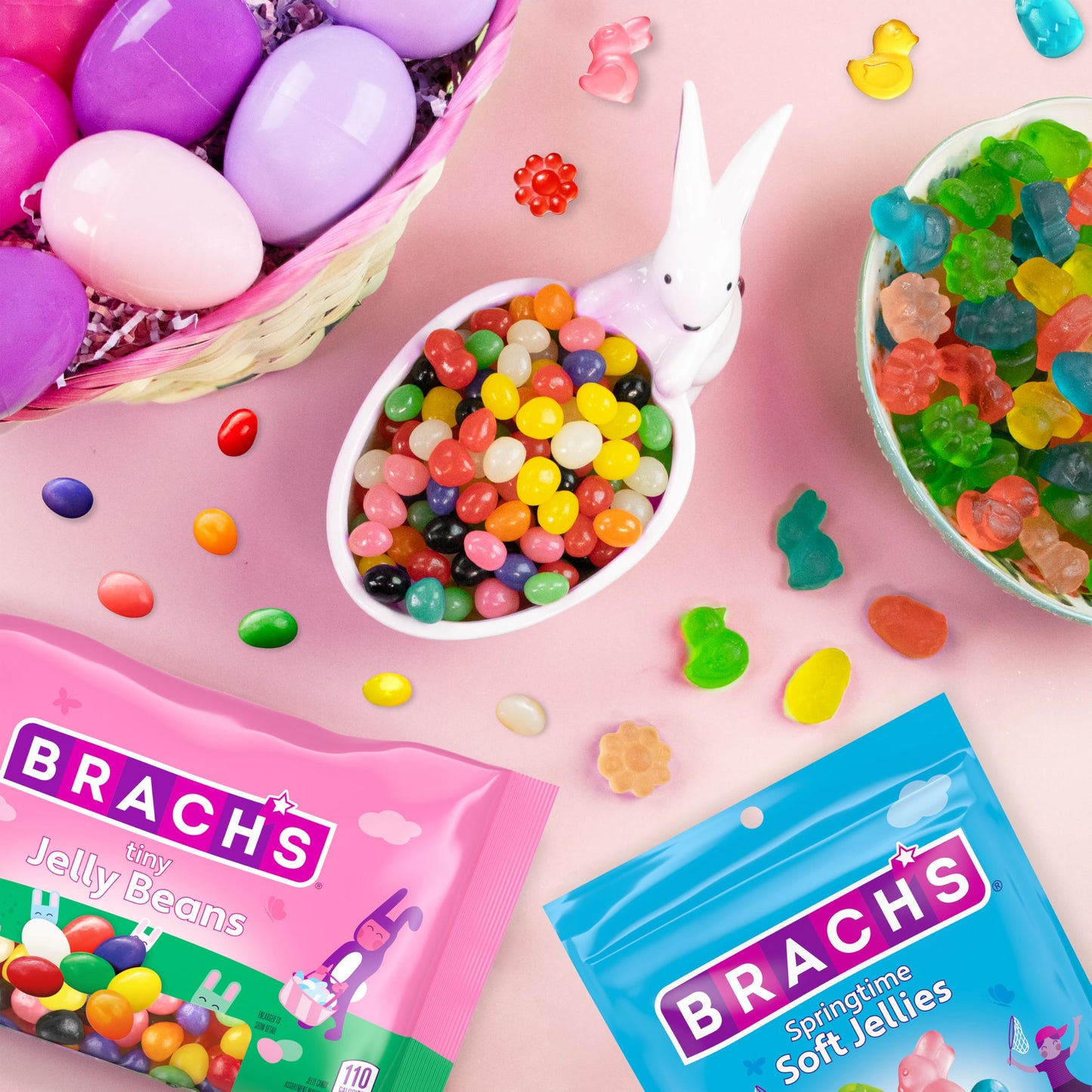 Brach'S Tiny Jelly Beans, Springtime Easter Candy, 9 Oz (18 Individually Wrapped Pouches)