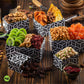 Nut Cravings Gourmet Collection - Rosh Hashana & Shana Tova Dried Fruit & Mixed Nuts Gift Basket Leaf Tower + Ribbon (12 Assortm